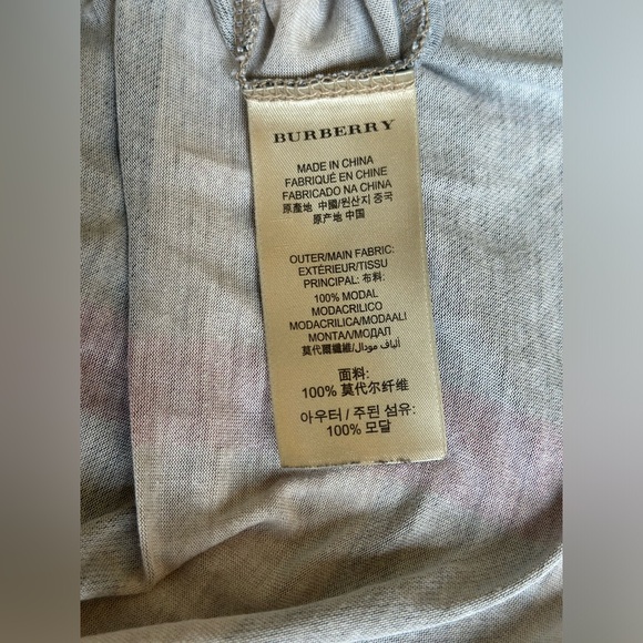 Burberry Plaid Scoop Neck Top Size XL - Picture 2 of 6